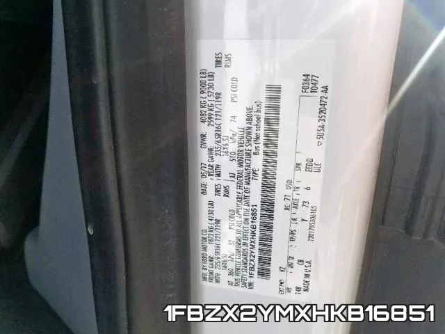 1FBZX2YMXHKB16851