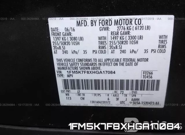 1FM5K7F8XHGA17084
