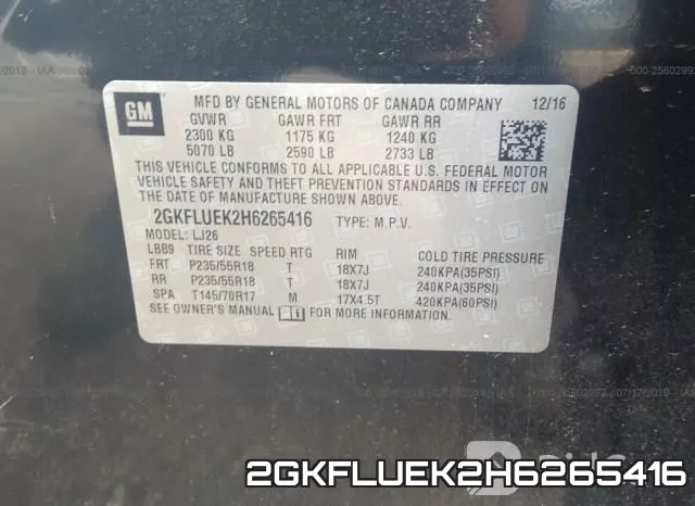 2GKFLUEK2H6265416