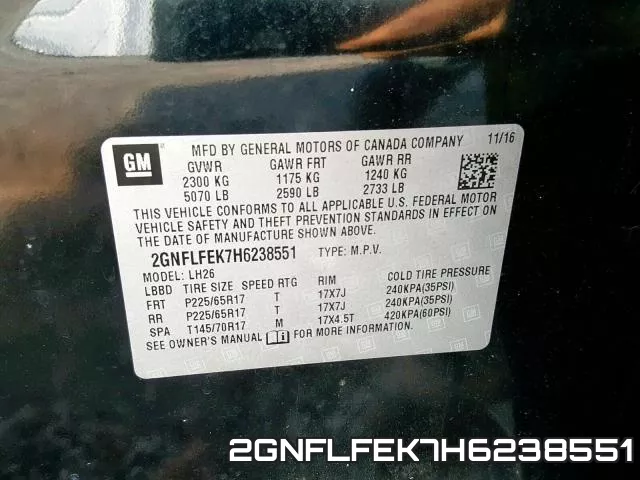 2GNFLFEK7H6238551