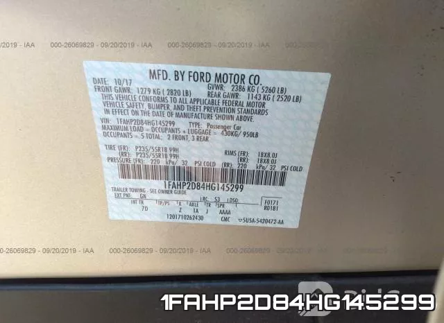 1FAHP2D84HG145299