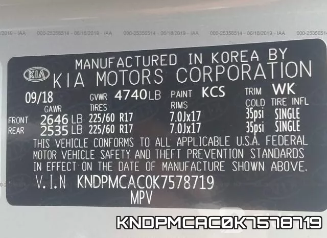 KNDPMCAC0K7578719