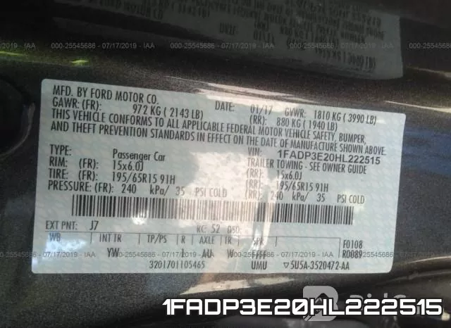 1FADP3E20HL222515