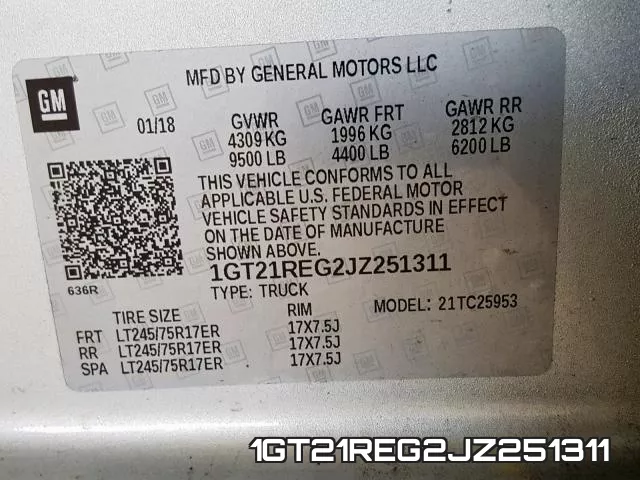 1GT21REG2JZ251311