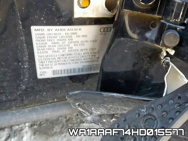 WA1AAAF74HD015577