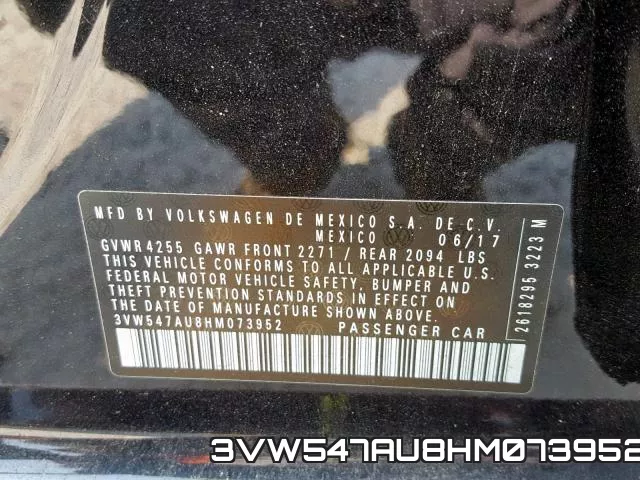 3VW547AU8HM073952