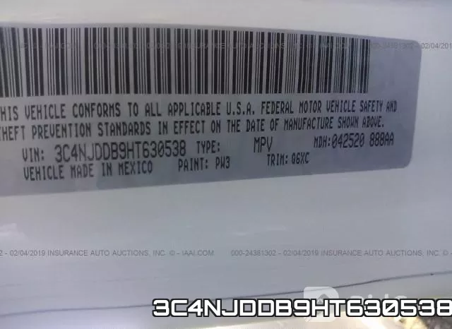3C4NJDDB9HT630538