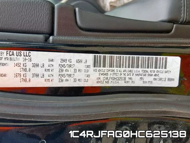 1C4RJFAG0HC625138