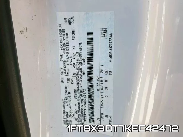 1FT8X3DT7KEC42472