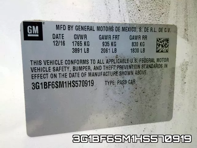 3G1BF6SM1HS570919