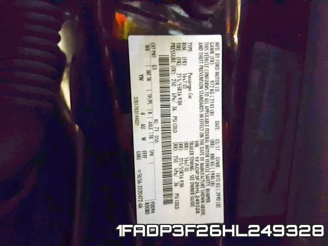 1FADP3F26HL249328