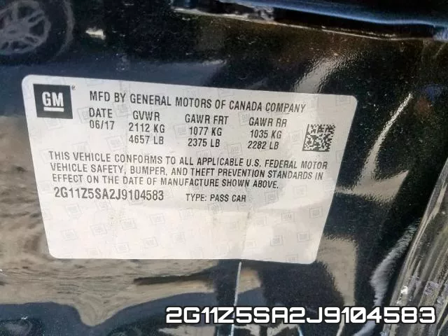2G11Z5SA2J9104583
