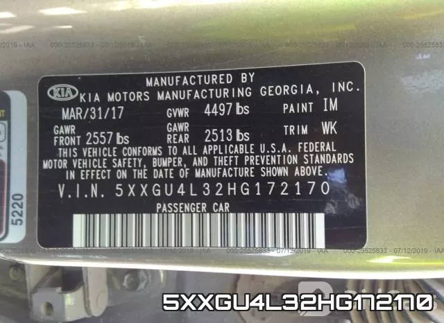 5XXGU4L32HG172170