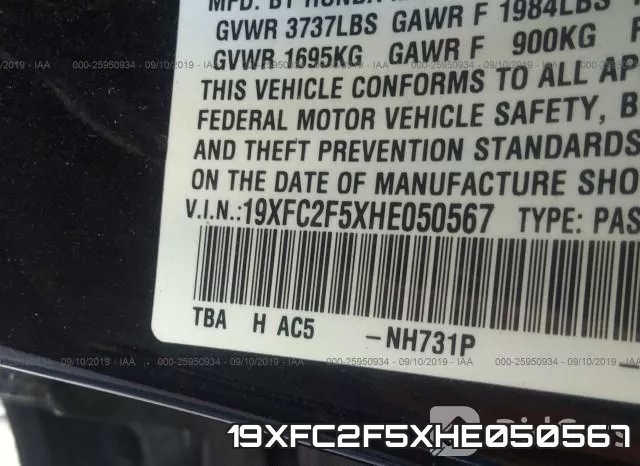 19XFC2F5XHE050567