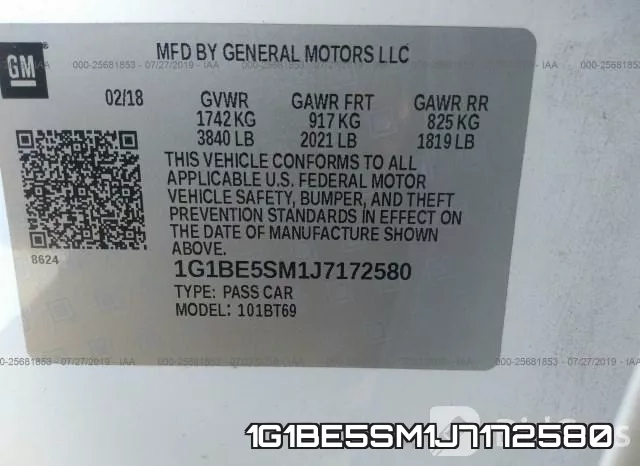 1G1BE5SM1J7172580