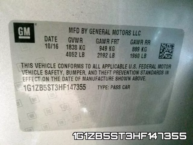 1G1ZB5ST3HF147355