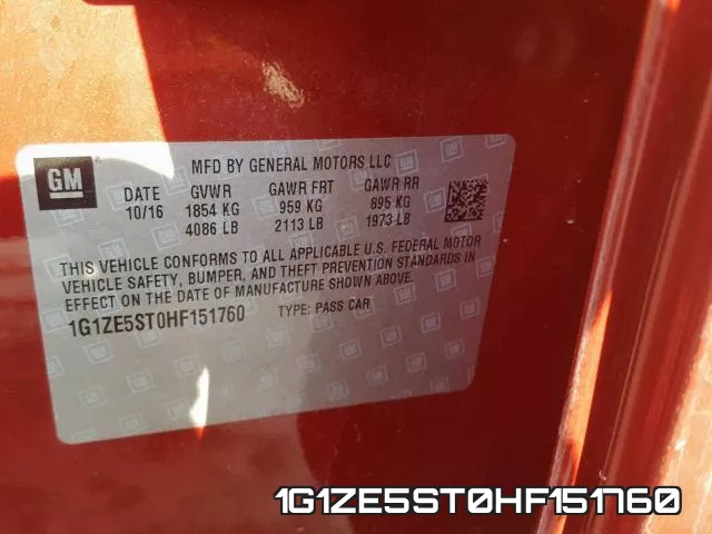 1G1ZE5ST0HF151760