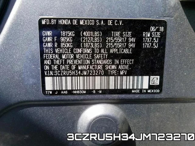 3CZRU5H34JM723270