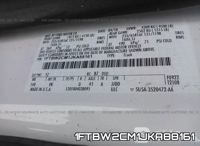 1FTBW2CM1JKA88161