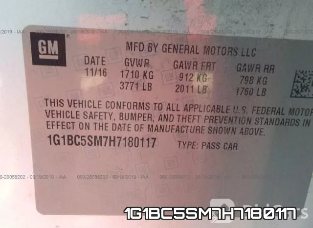 1G1BC5SM7H7180117