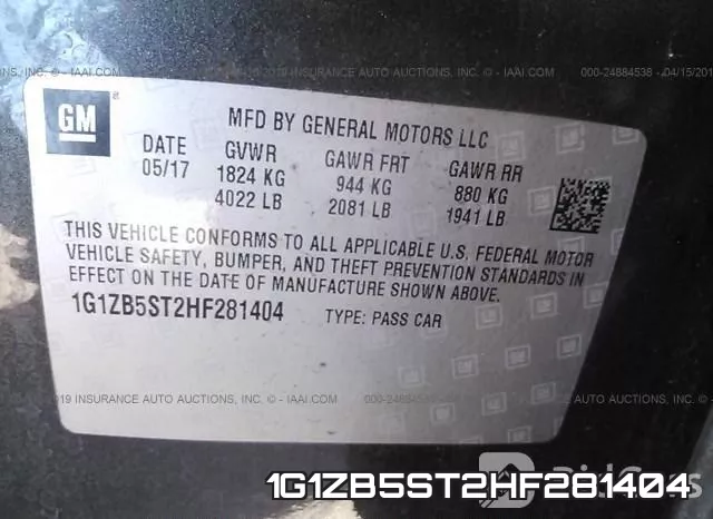 1G1ZB5ST2HF281404