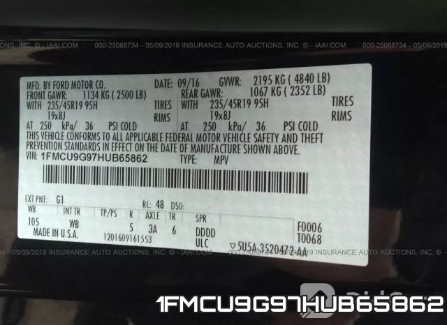 1FMCU9G97HUB65862