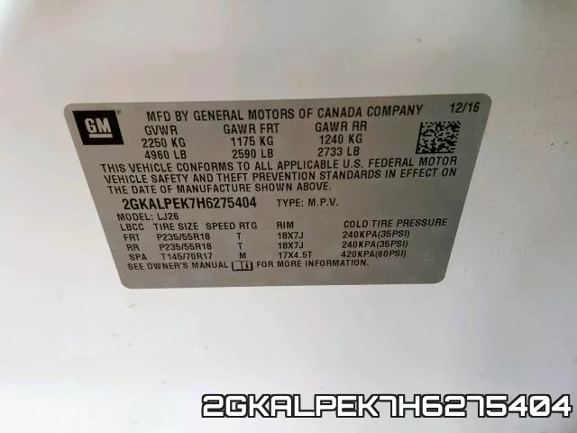 2GKALPEK7H6275404