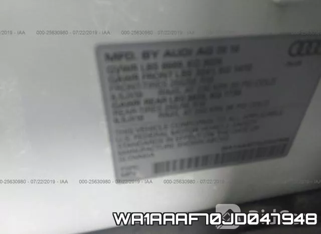 WA1AAAF70JD047948