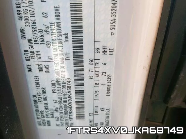 1FTRS4XV0JKA68749