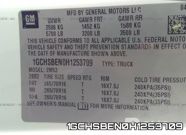 1GCHSBEN0H1253709