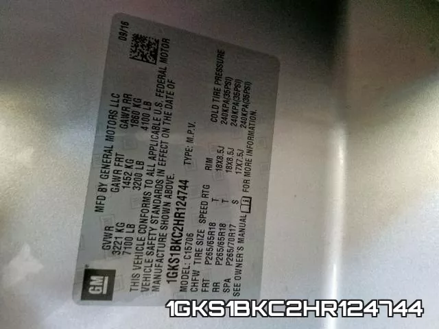 1GKS1BKC2HR124744