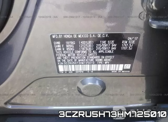 3CZRU5H73HM725010