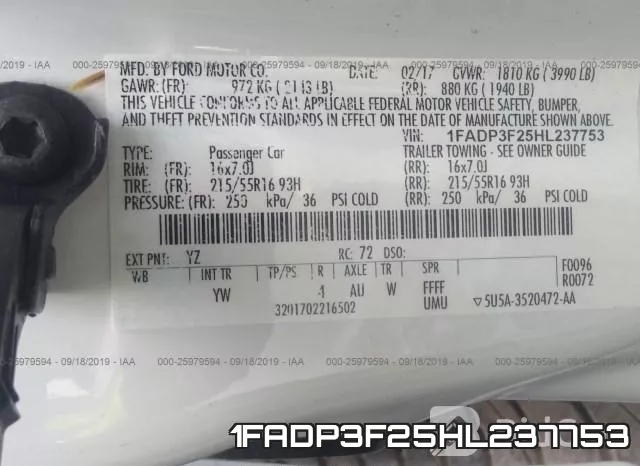 1FADP3F25HL237753
