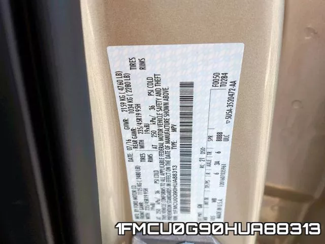1FMCU0G90HUA88313
