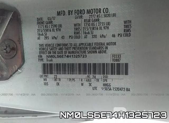 NM0LS6E74H1325723