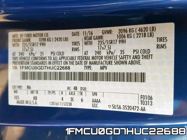 1FMCU0GD7HUC22688