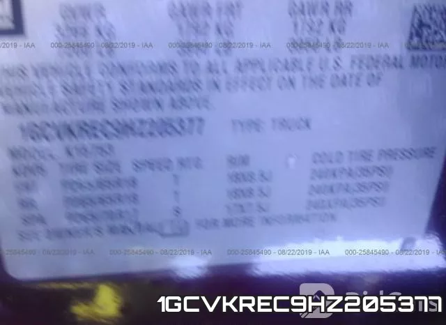 1GCVKREC9HZ205377