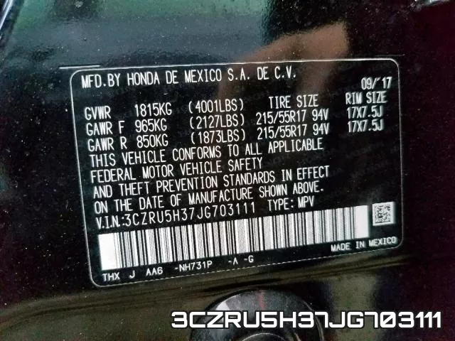 3CZRU5H37JG703111