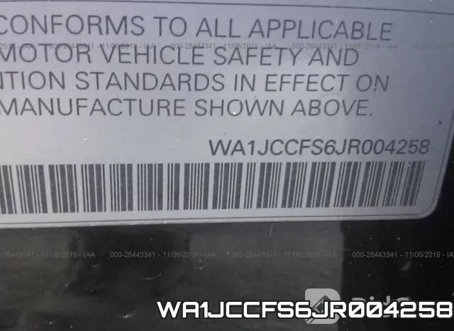 WA1JCCFS6JR004258