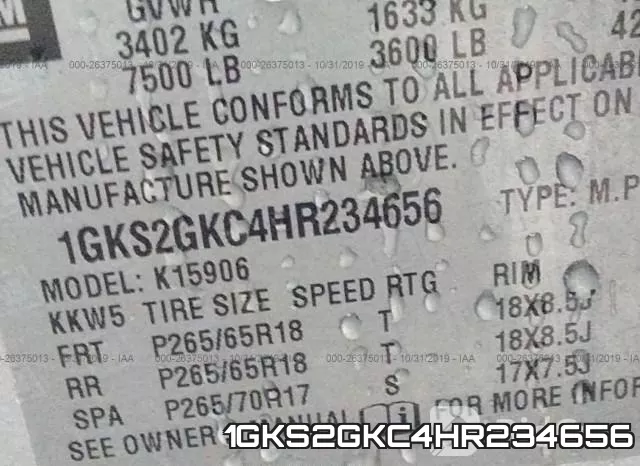 1GKS2GKC4HR234656