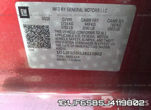 1G1JF6SB5J4119802