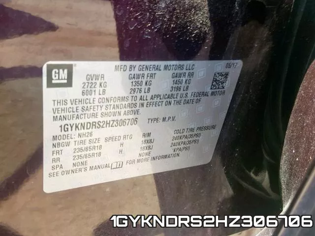 1GYKNDRS2HZ306706