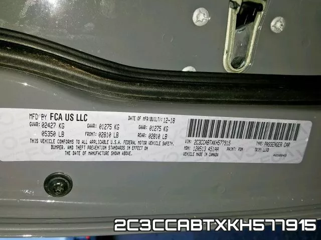 2C3CCABTXKH577915
