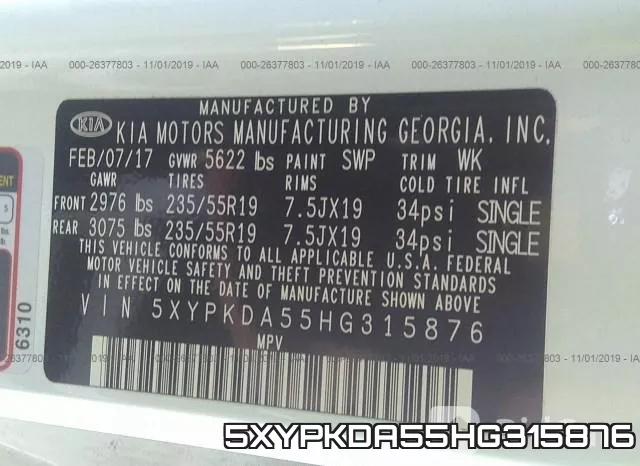 5XYPKDA55HG315876