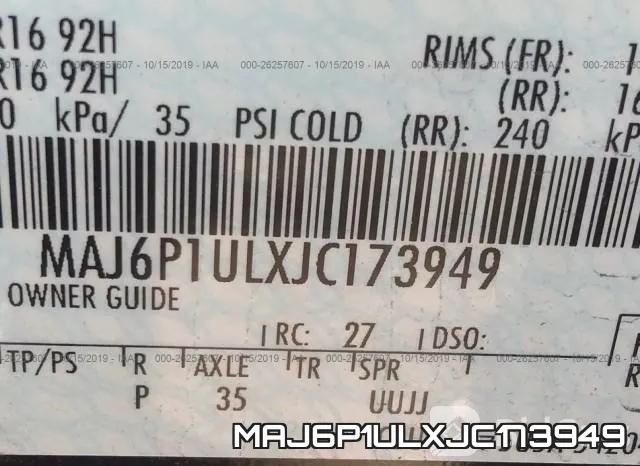 MAJ6P1ULXJC173949