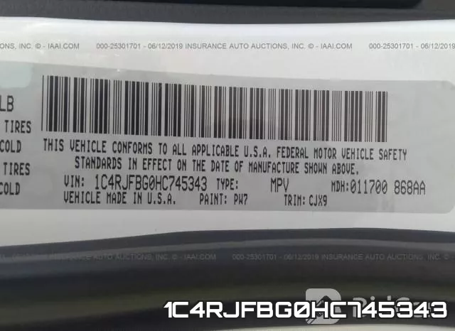 1C4RJFBG0HC745343