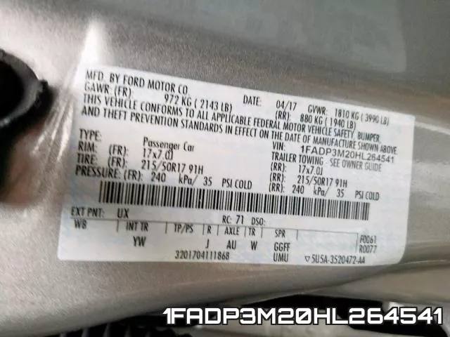 1FADP3M20HL264541