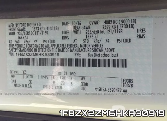 1FBZX2ZM6HKA30919