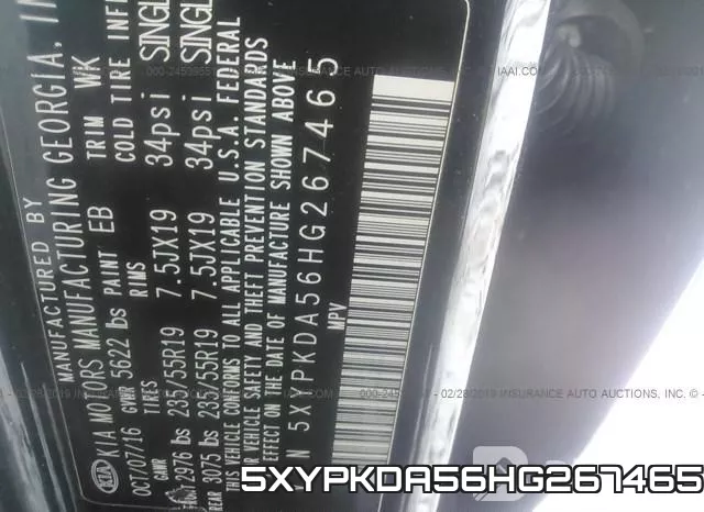 5XYPKDA56HG267465