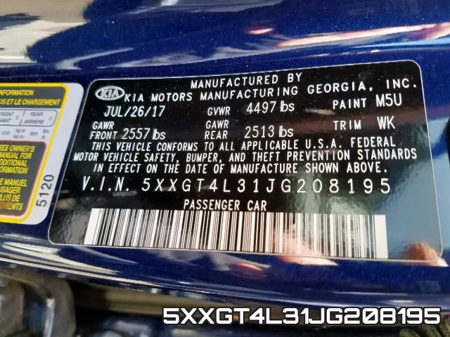 5XXGT4L31JG208195